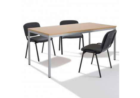 Table de réunion rectangulaire modulable L140 cm