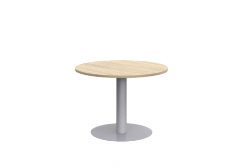 Table de réunion ronde ROL D100 H73 cm Piétement Métal