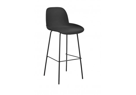 Tabouret de bar ROMANE noir