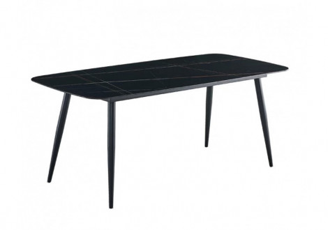 Ensemble Table SINTRA décor marbre NOIR
