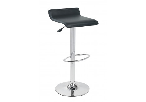 Tabouret de bar PALERMO  noir/chrome
