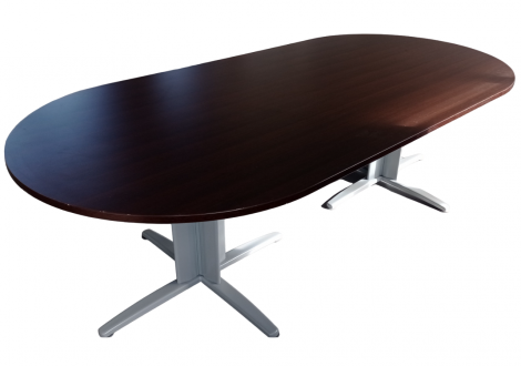 Table de réunion ovale SIGMA L250 Piétement Métal
