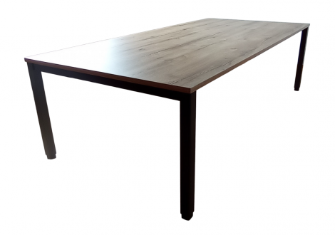 Table de réunion rectangle TEMPO L250 Piétement Métal