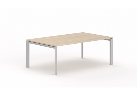 Table de réunion rectangle TEMPO L250 Piétement Métal