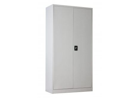 Vestiaire métal L90 H185 P45 cm multi-fonctions 2 portes gris/gris (VD-2M)
