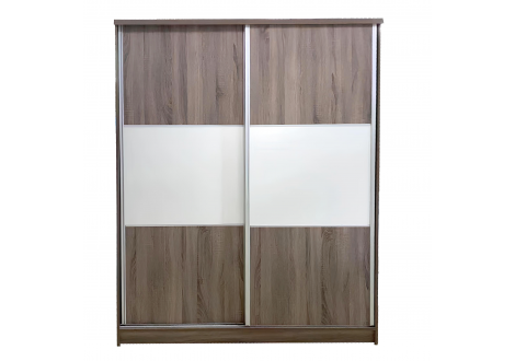 Armoire 2 portes coulissantes WENDY chêne Sonoma