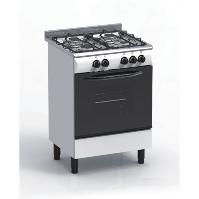 Cuisinière 4 feux gaz MAGIC POINT GM-60+ blanc