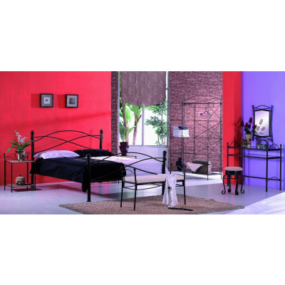 Lit 90x190 LÉA bronze antique