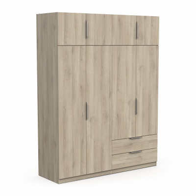 Armoire GHOST chêne  4 + 4 portes 2 tiroirs