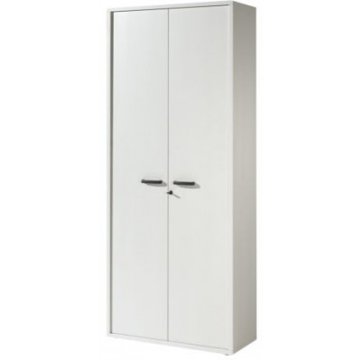 Armoire ronto L90 H216 P40 cm haute 2 portes Blanc