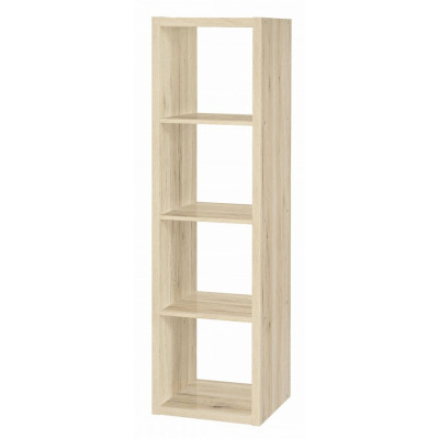 Bibliothèque SAN REMO 1X4 cases colonne - chêne clair
