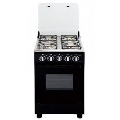 Cuisinière 4 feux gaz MAGIC POINT noir (C20)