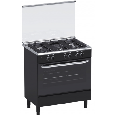 Cuisinière 5 feux gaz MAGIC POINT GN85 noir