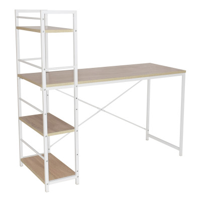 Bureau informatique STUDIO hêtre/blanc