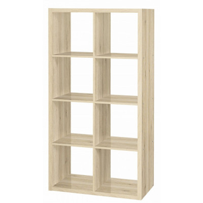 Bibliothèque SAN REMO 2X4 cases - chêne clair