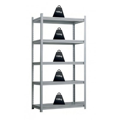 Etagère RG-L18 GRIS H183 L91.4 P45.7 CM