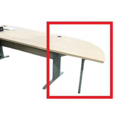 Angle 90° INDIANA Métal L80 P80 H75 cm chêne blanc