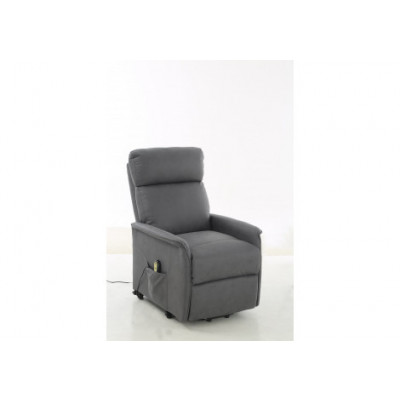 Fauteuil relax Perth gris électrique relevant