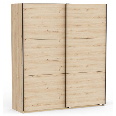 Armoire  ALHAMBRA 2 portes coulissantes chêne clair