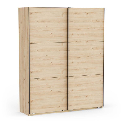 Armoire ALHAMBRA 2 portes coulissantes chêne clair