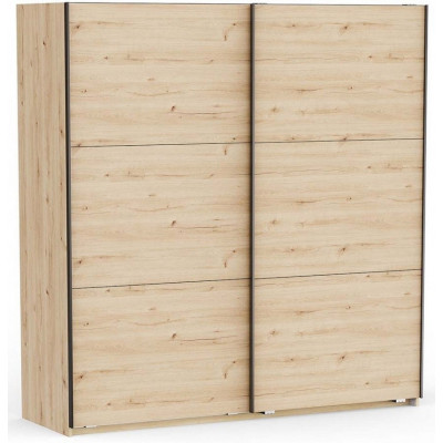 Armoire  ALHAMBRA 2 portes coulissantes chêne clair