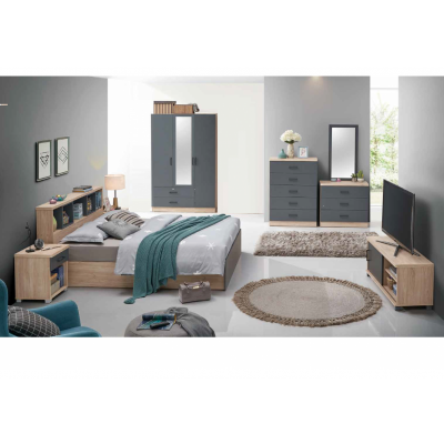 Chambre complète 4 pièces ANEMONE  chêne clair