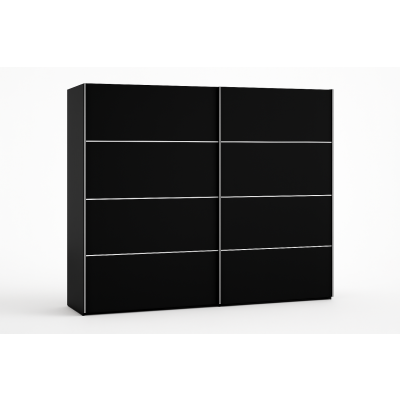 Armoire VERONA 2 portes coulissantes noir