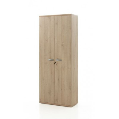 Armoire ARGO L90 H222 P42 cm haute 2 portes Chêne naturel