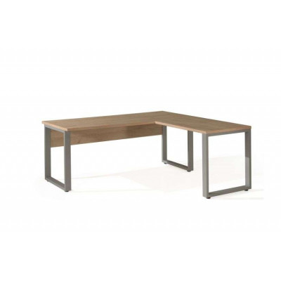 Bureau + Retour ARGO L180*180 H73 P80/66 cm Chêne naturel