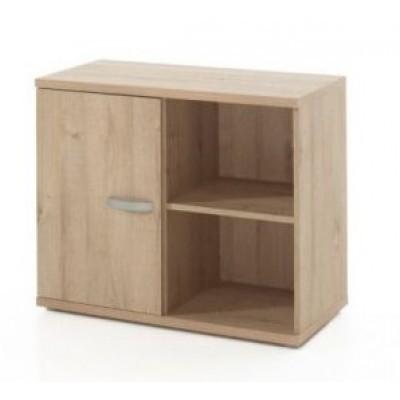 Meuble ARGO L90 H73 P42 cm bas 1 porte Chêne naturel