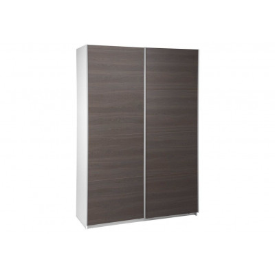 Armoire 2 portes coulissantes 150 DELIA chêne  gris