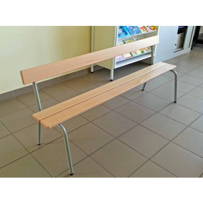 Banc BOSTON L160 cm avec dossier - maternelle