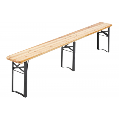 Lot de 2 Banc en bois pliable L220 cm