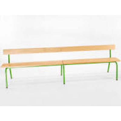 Banc BOSTON L160 cm avec dossier - maternelle