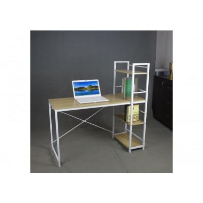 Bureau informatique STUDIO hêtre/blanc