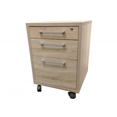 Caisson PRIMA 3 Tiroirs Chêne