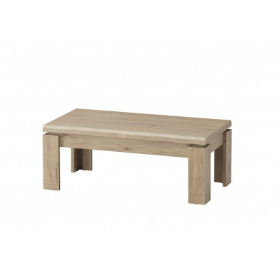 Table basse CALVI chêne clair relief