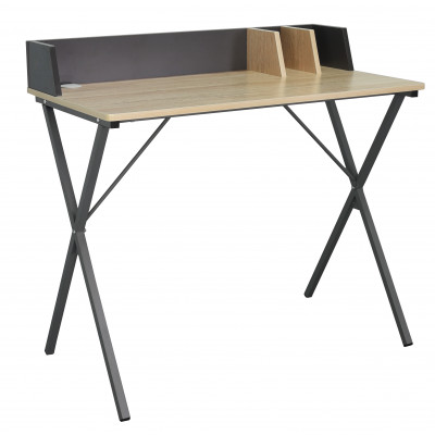 Bureau  BORA CHENE/ PIEDS GRIS