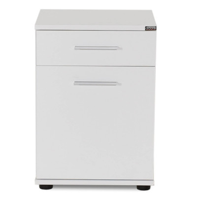 Chevet STYLE1 porte/1 tiroir blanc