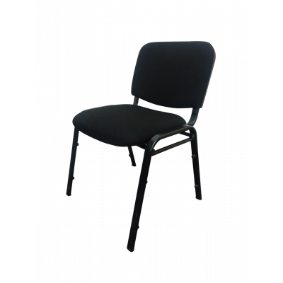 Chaise visiteur DETROIT Tissu Noir