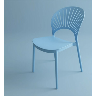 Chaise ELODIE Polypropylène BLEU