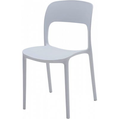 Chaise  EMILIE - Polypropylène gris