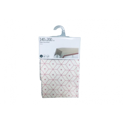 Nappe coton enduit 140x200 Blush