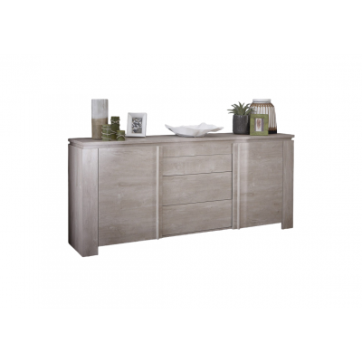 Buffet bas 2 portes/3 tiroir SEGUR chêne 