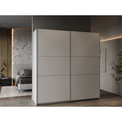 Armoire GHOST 2 portes coulissantes blanc
