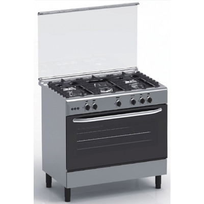 Cuisinière 5 feux gaz MAGIC POINT inox (GX95)