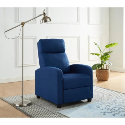 Fauteuil relax tissu JANE BLEU 