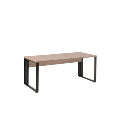 Bureau JANEIRO L180 H73 P80 Chêne Printemps / Métal Noir
