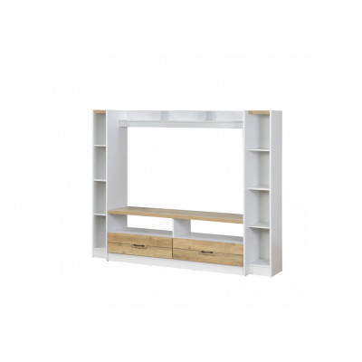 Living July chêne doré et blanc