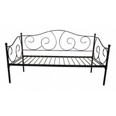 Banquette-lit 90x190 MELUSINE métal noir